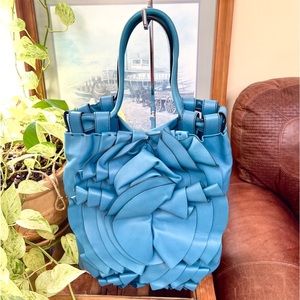 Authentic Rare Valentino Garavani Vertigo Rose Genuine Lambskin Leather Bag